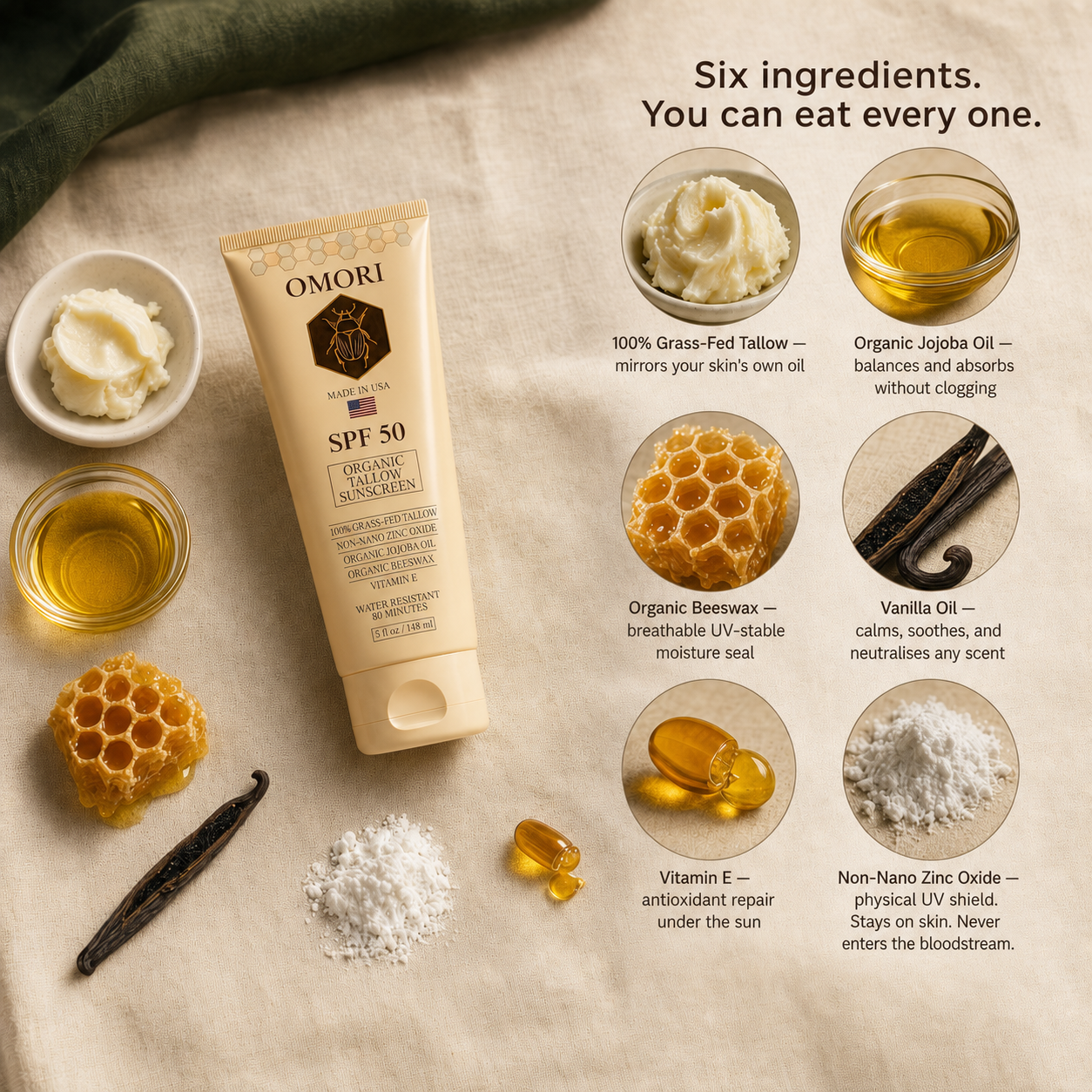 Omori Organic Tallow Sunscreen